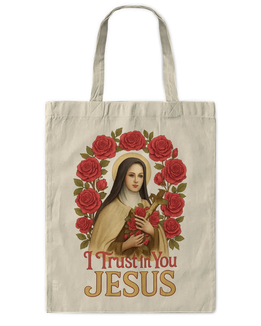Saint Therese The Little Flower Tote Bag