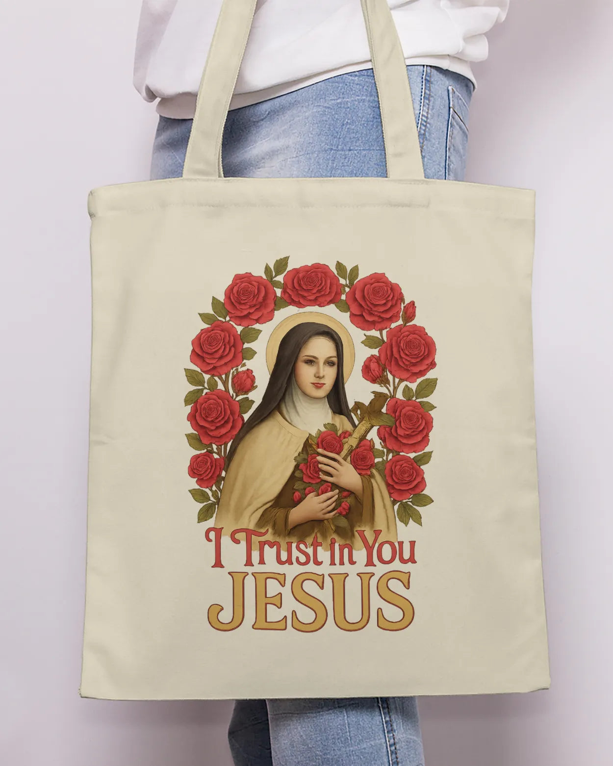 Saint Therese The Little Flower Tote Bag