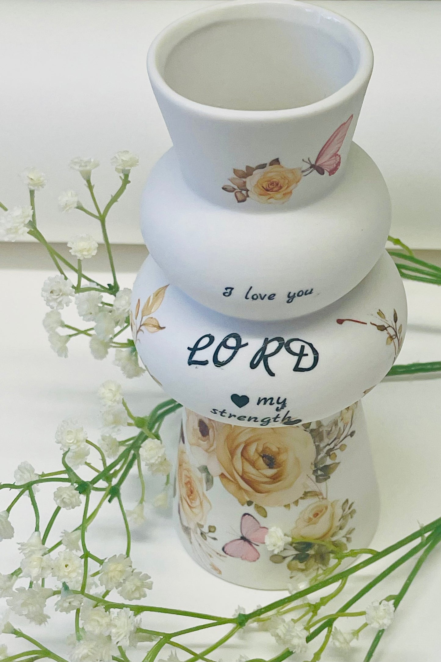 Decorated Ceramic Vase