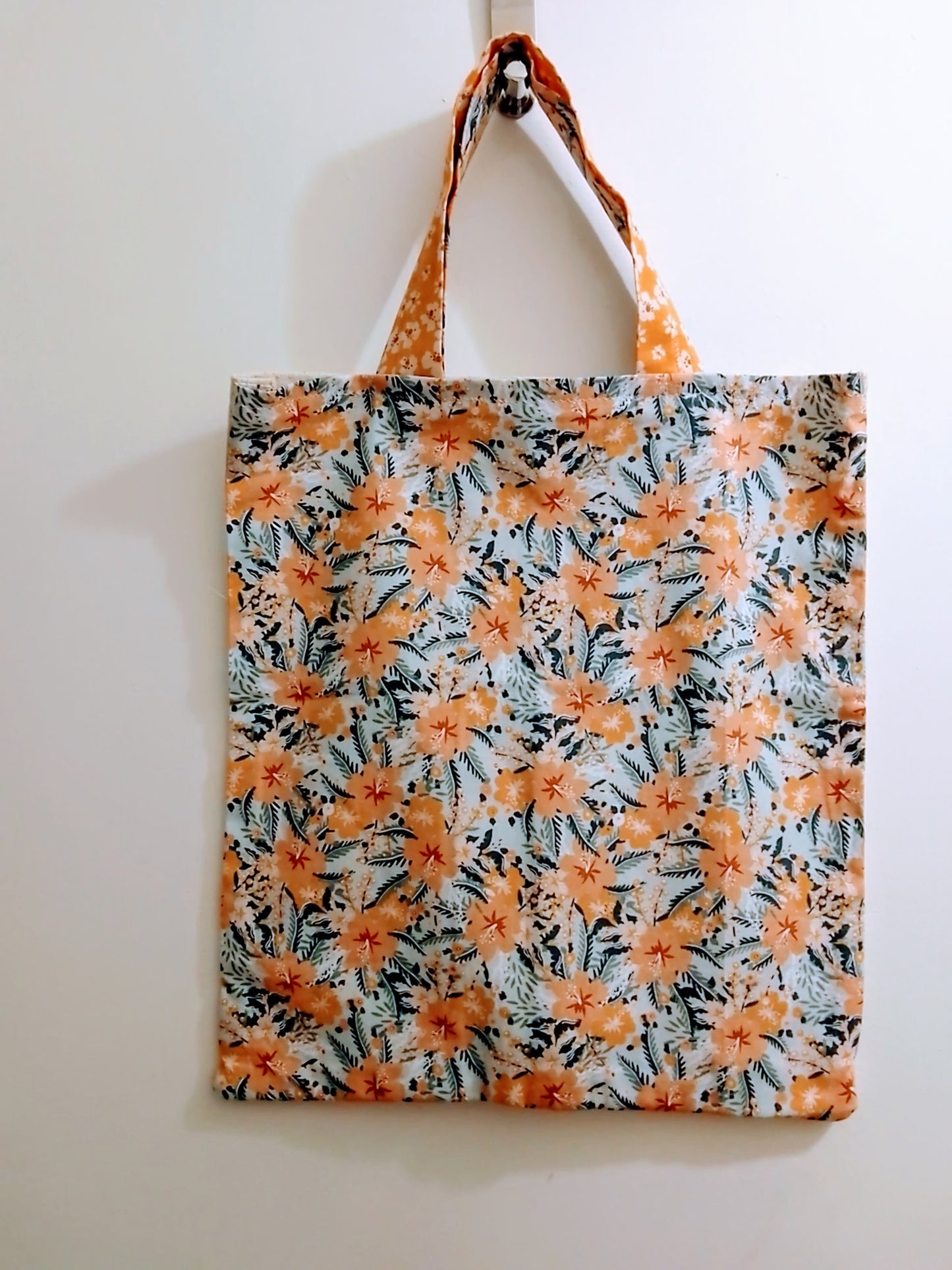 Orange and Mint Tote Bag